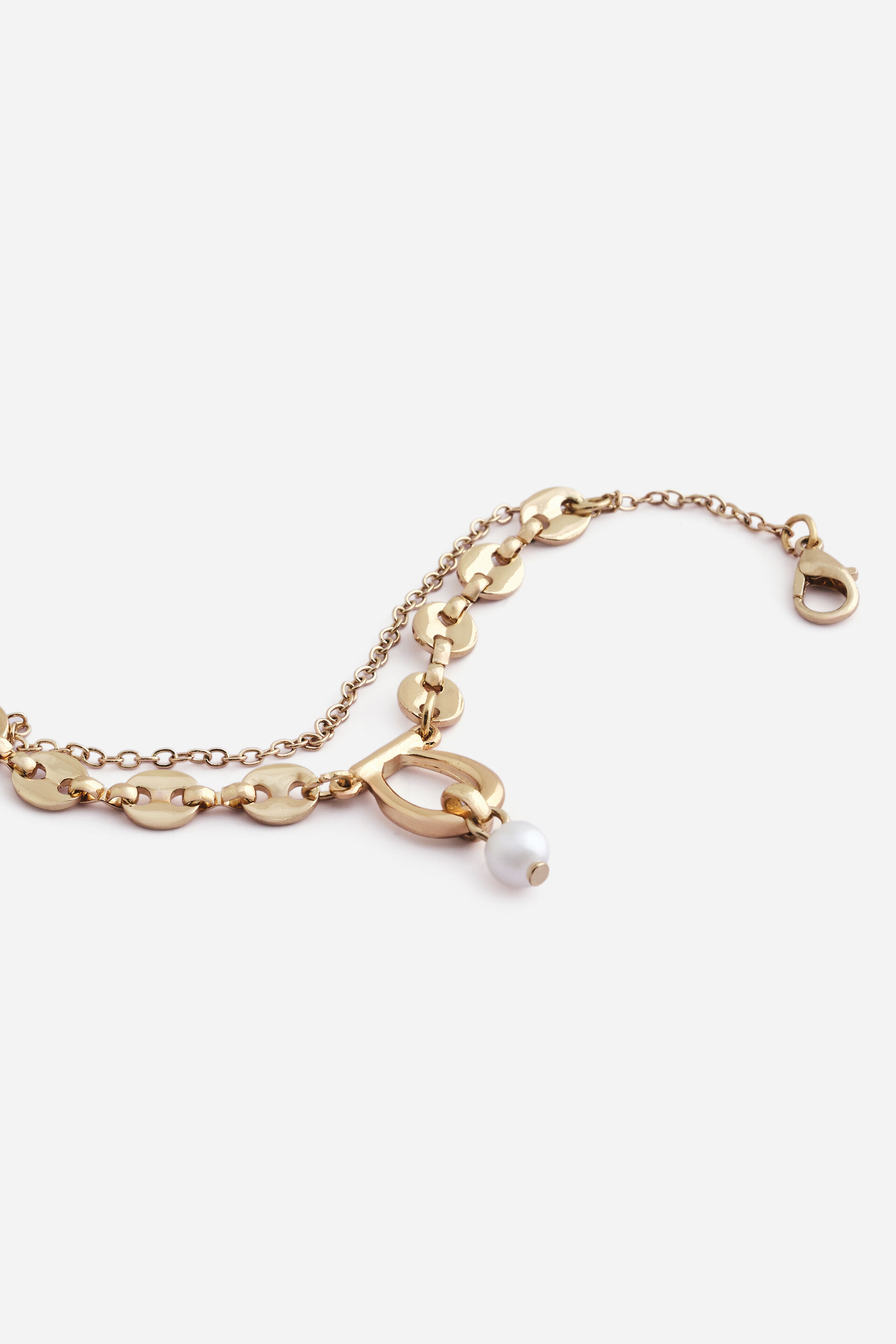Gold Pearl Bracelet, , image 2